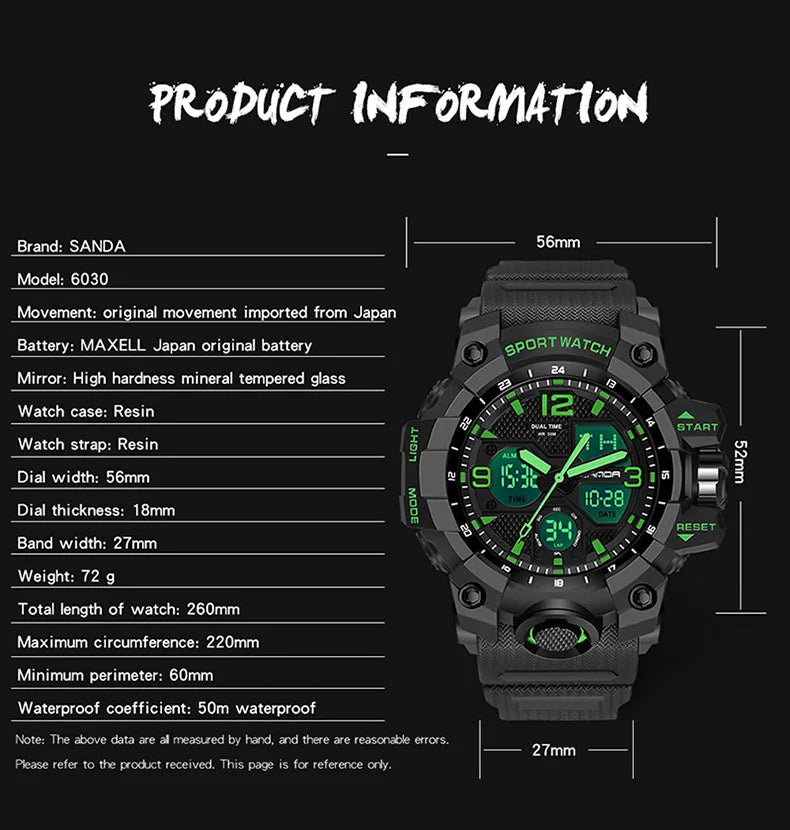 Military Waterproof Quartz Men Watch