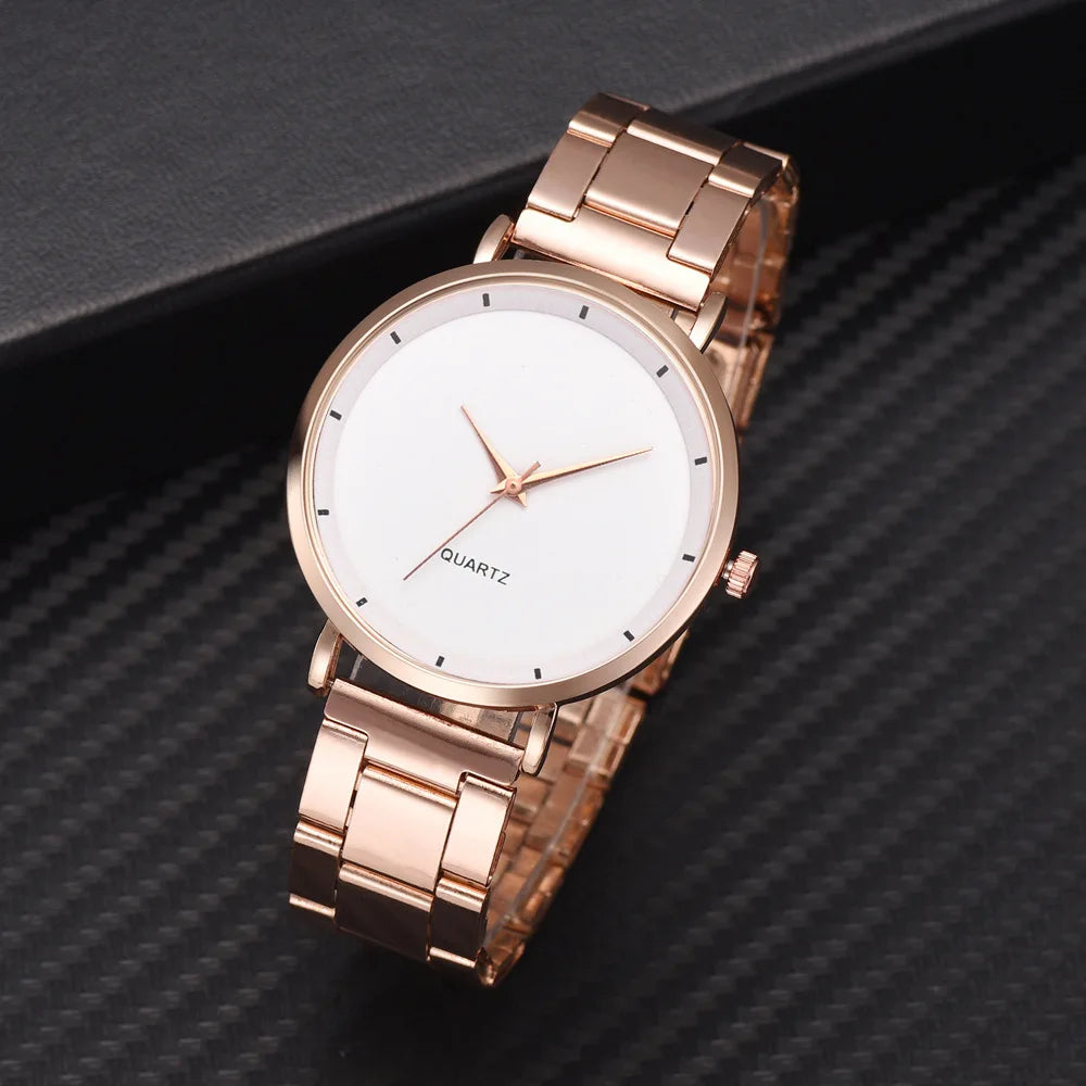 Rose Gold Business Women Watch