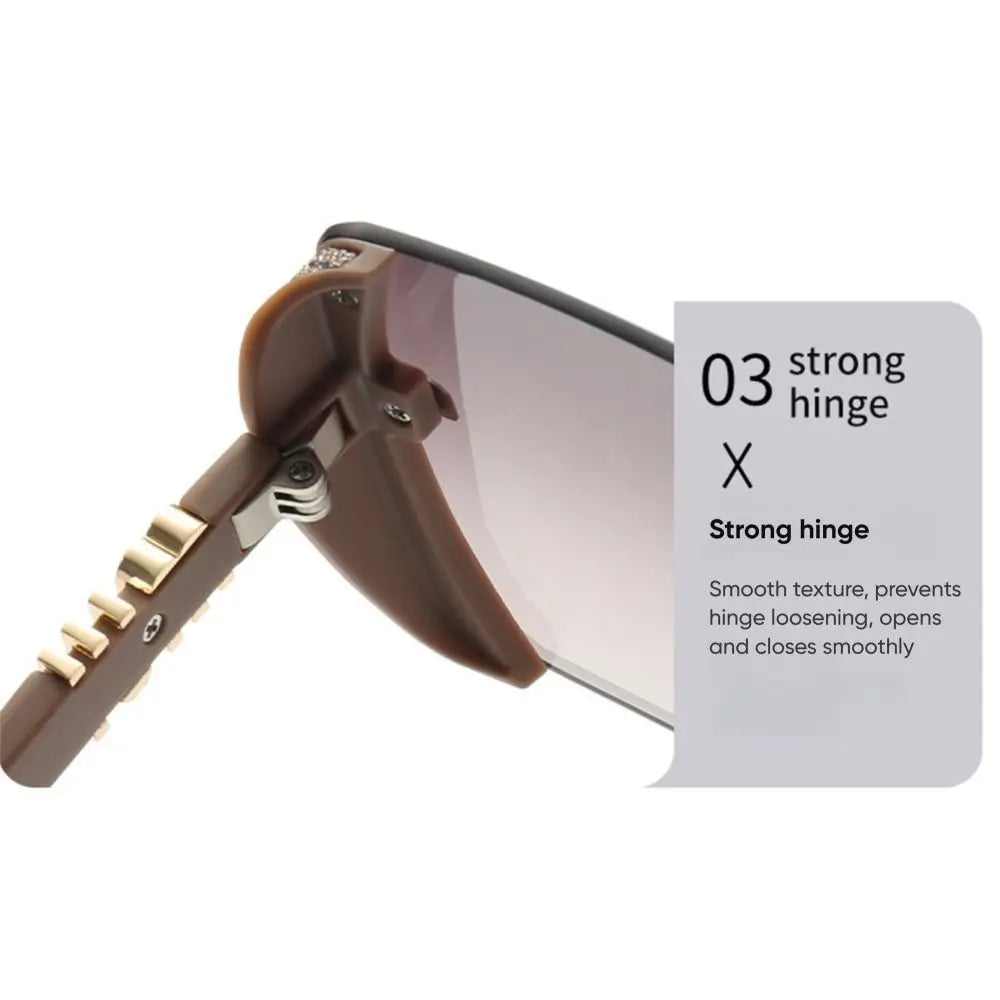 Rimless Vintage Letter Sunglasses