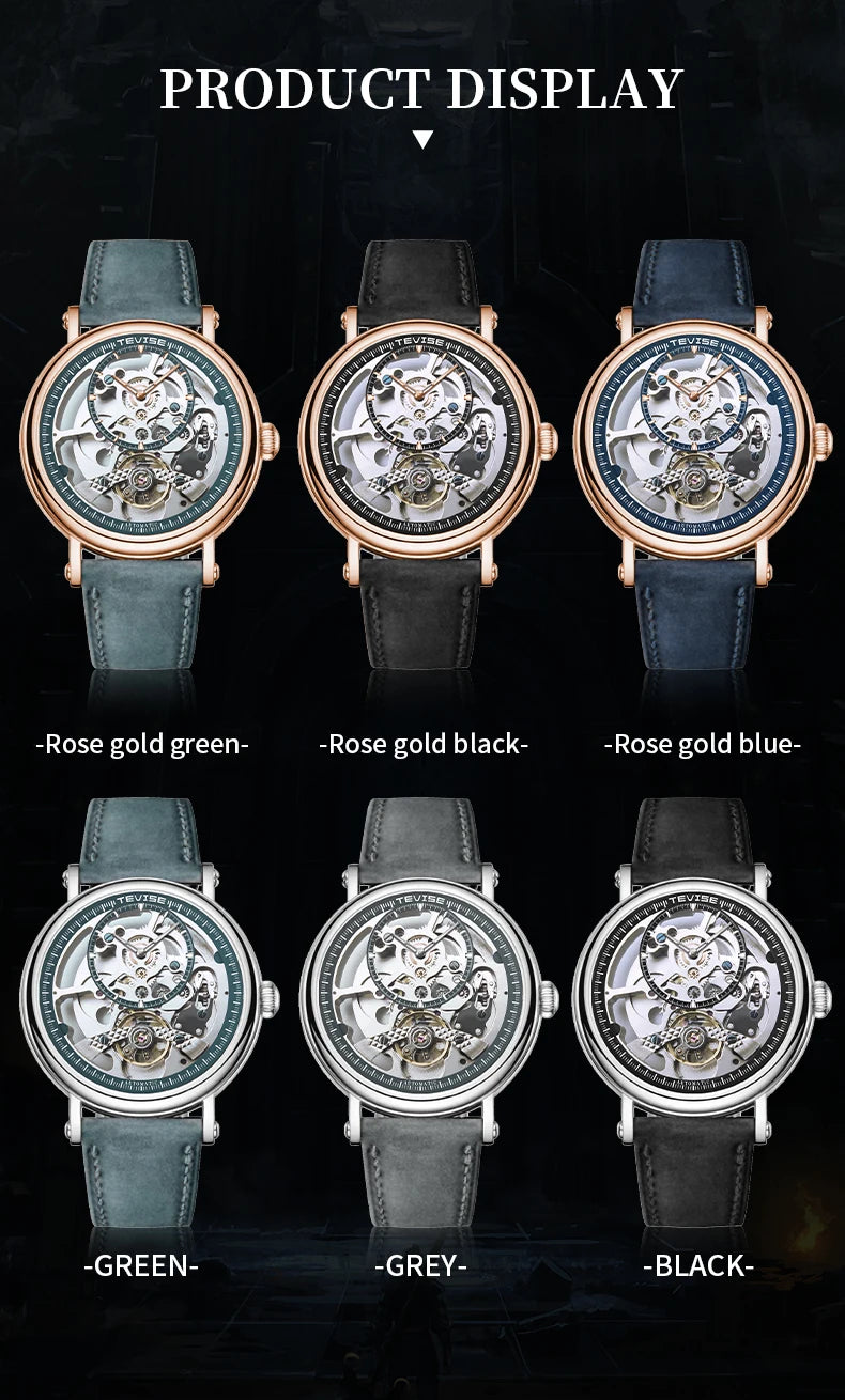 Skeleton Automatic Steel Men Watch