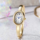 Oval Dial Steel Women Watch