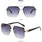 Half Frame Retro Sunglasses