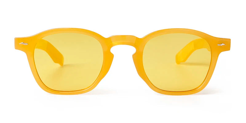 Yellow Orange Retro Sunglasses