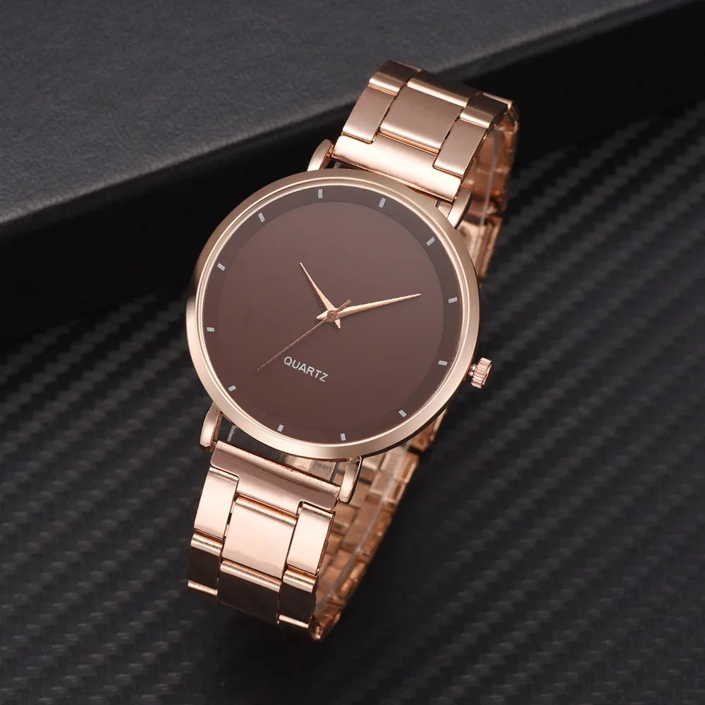 Rose Gold Business Women Watch