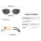 Oval Metal Designer Sunglasses