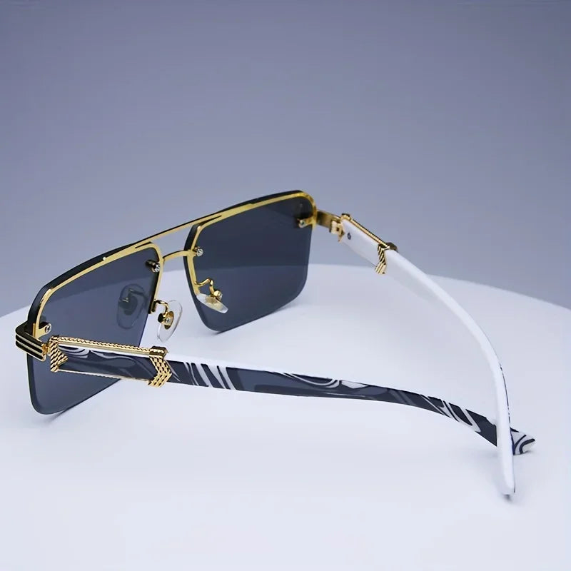 Frameless Classic Square Sunglasses