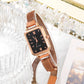 Square Dial Bracelet Watch Set