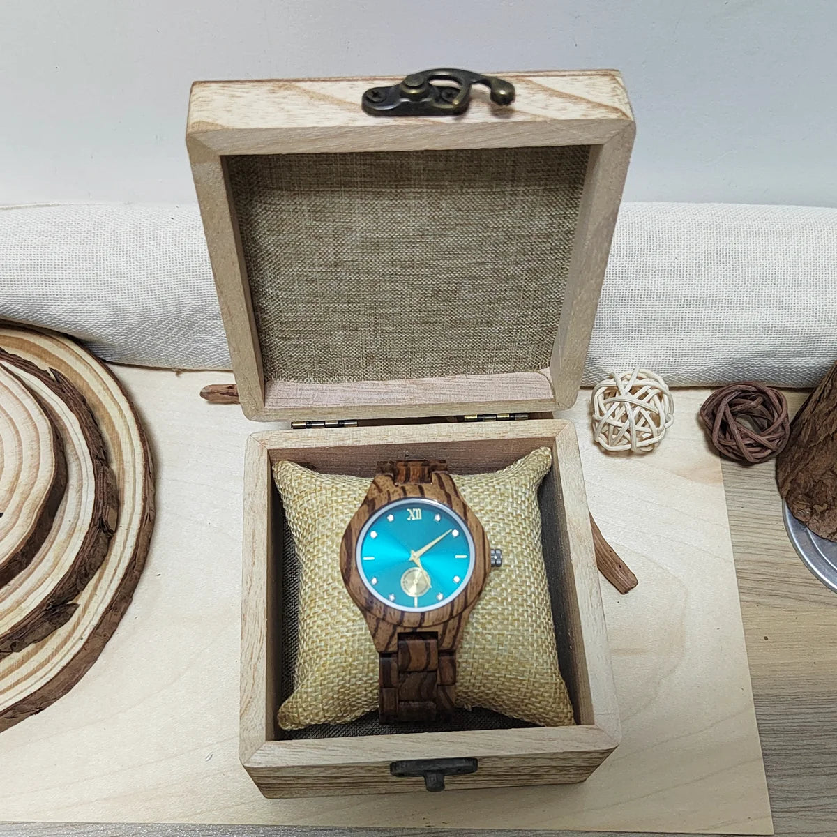 Wooden Luminous Women Watch