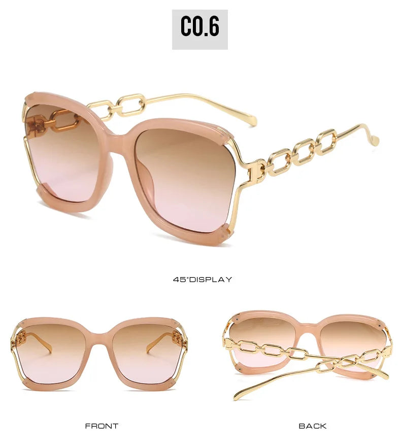 Chain Metal Retro Sunglasses