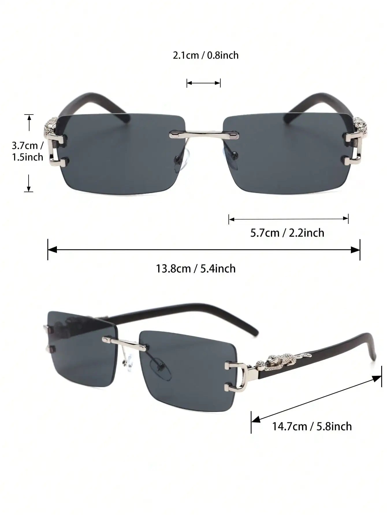 Classic Metal Square Sunglasses