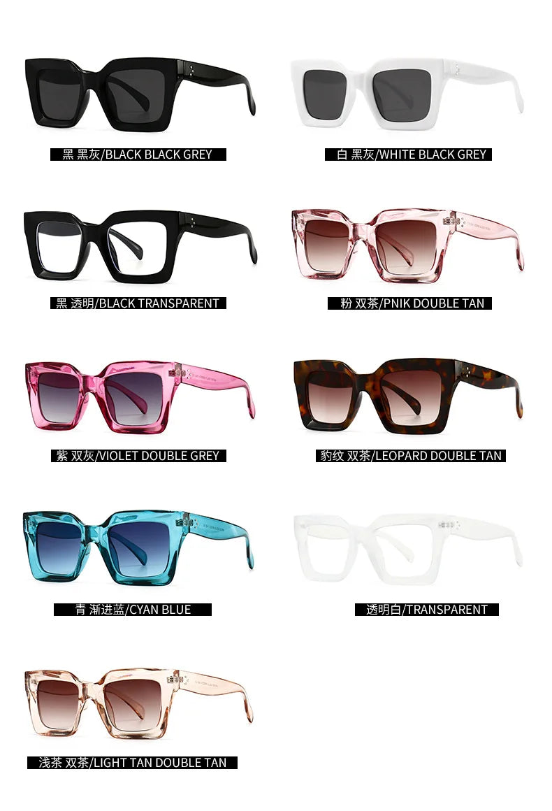 Designer Retro Rivet Sunglasses