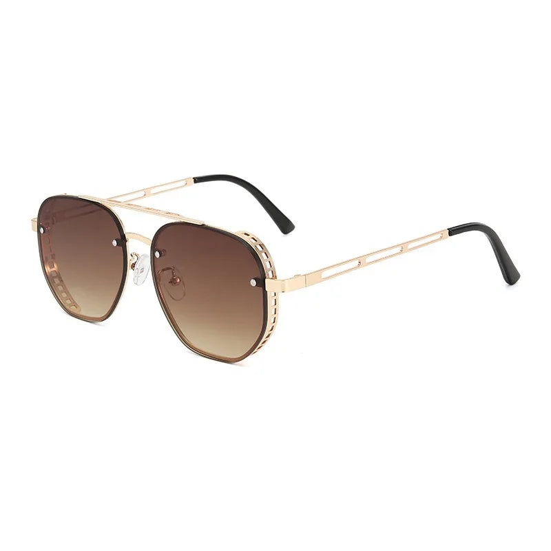 Steampunk Square Metal Sunglasses