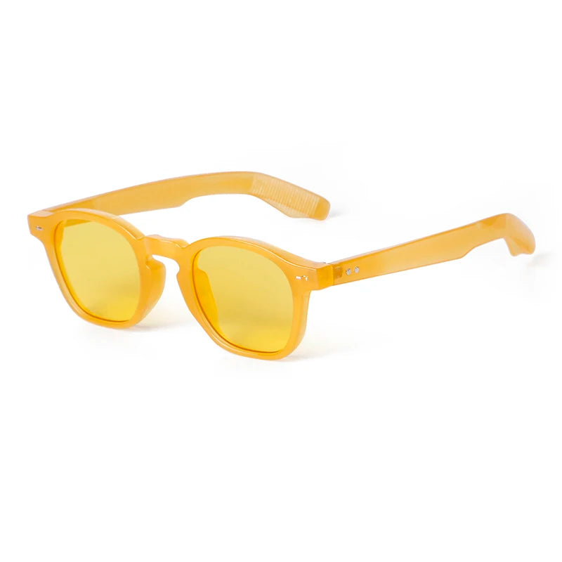 Yellow Orange Retro Sunglasses