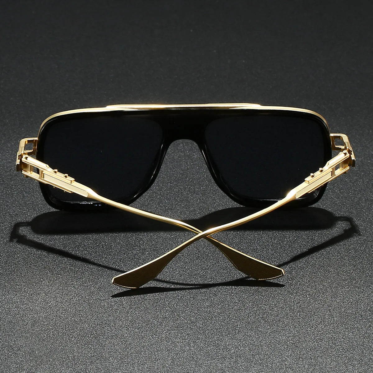 Wooden Vintage Square Sunglasses