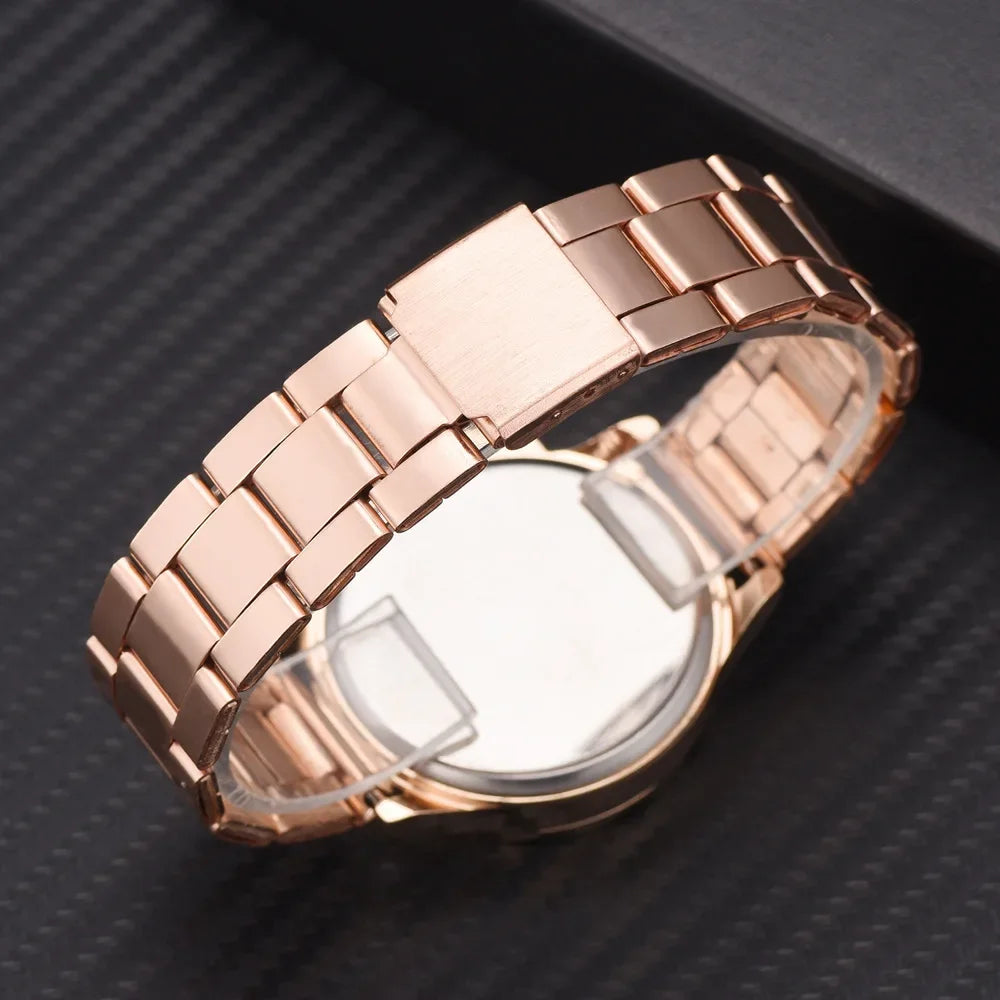 Rose Gold Business Women Watch