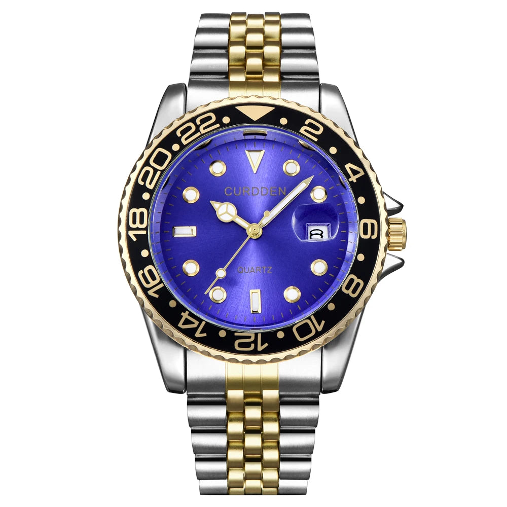 Green Dial Casual Men Watch