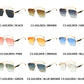 Rimless Pilot Retro Sunglasses