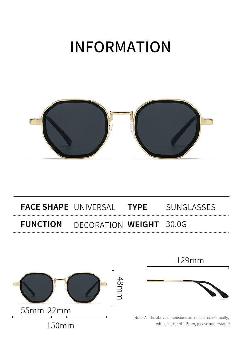 Geometric Square Retro Sunglasses