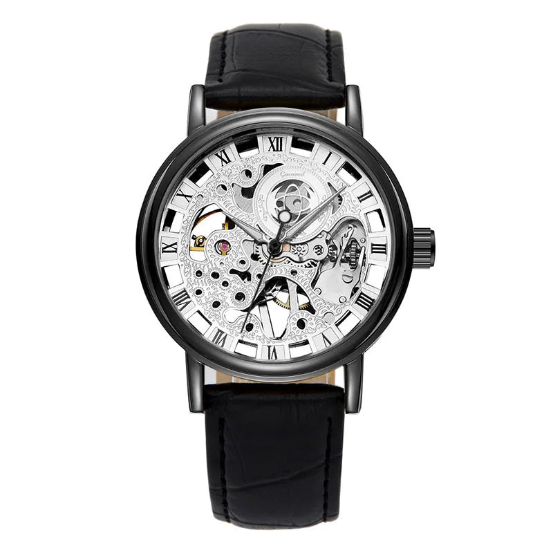 Manual Skeleton Mechanical Men Watch