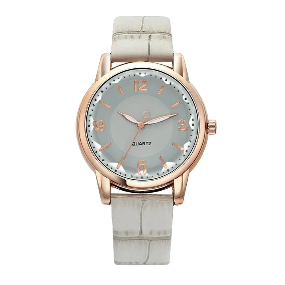 Luxury Leather Quartz Women Watch
