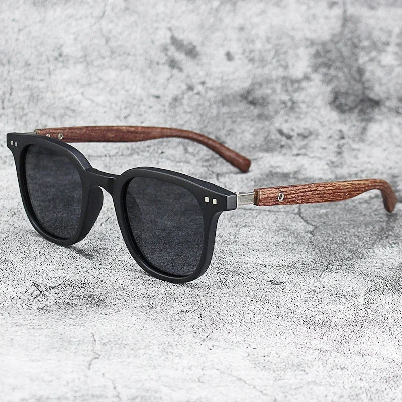 Wood Grain Polarized Sunglasses