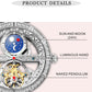 Skeleton Automatic Leather Women Watch