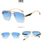 Rimless Pilot Retro Sunglasses