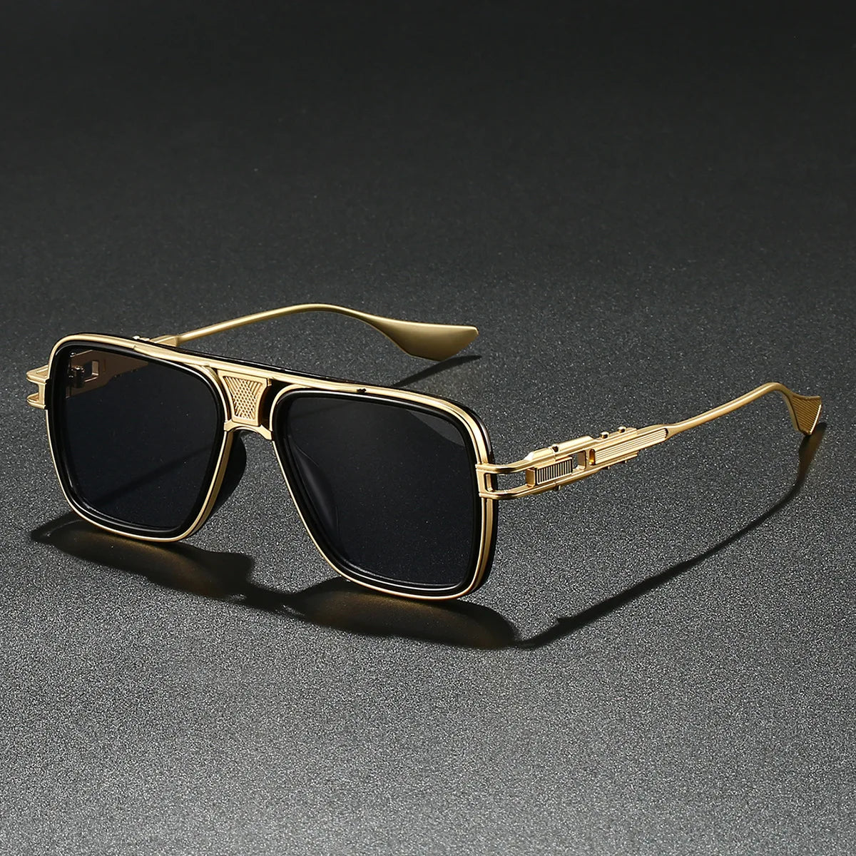 Wooden Vintage Square Sunglasses