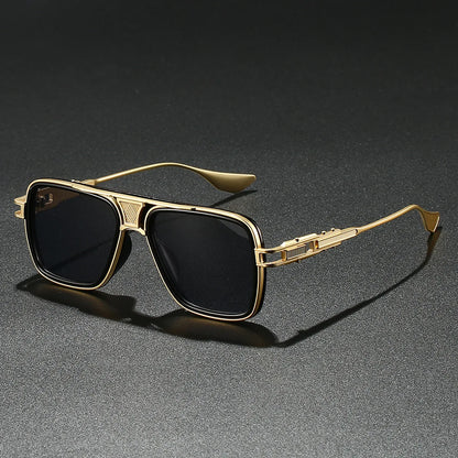 Wooden Vintage Square Sunglasses
