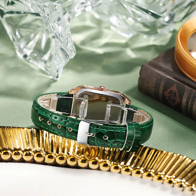 Vintage Leather Small Dial Watch
