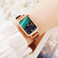 Square Dial Bracelet Watch Set
