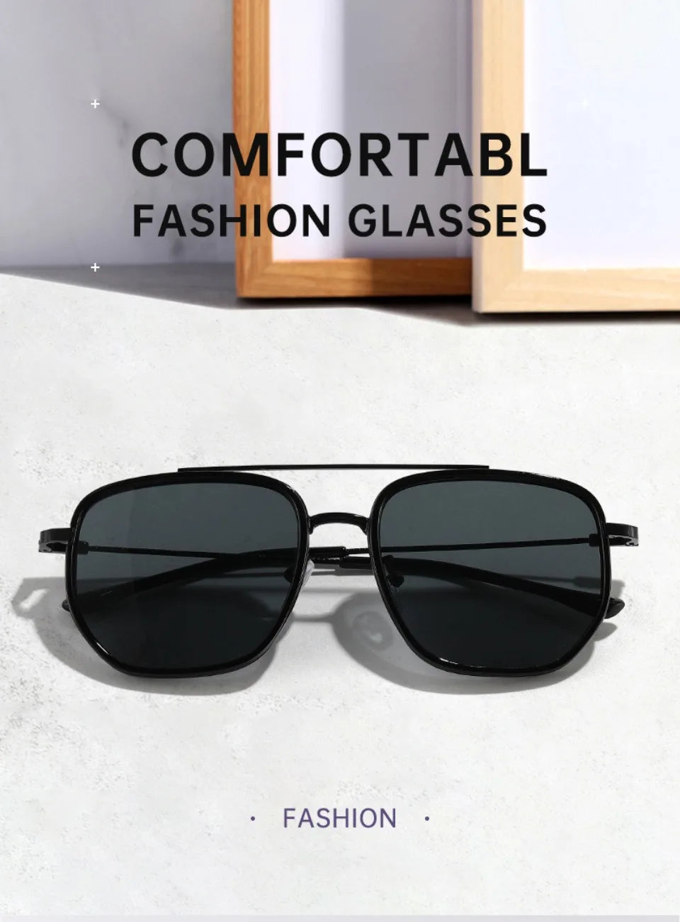 European Designer Big Frame Sunglasses