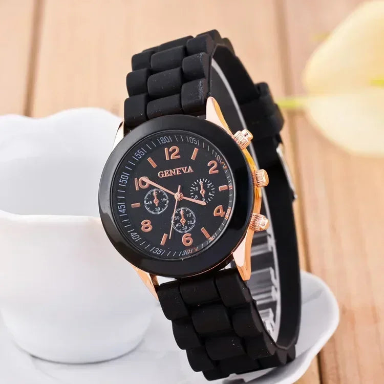 Silicone Strap Fashion Women Watch