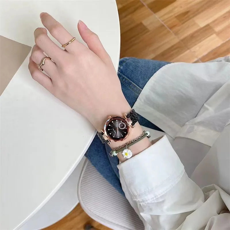 Steel Quartz Luxury Women Watch