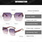 Oversized Rimless Women Sunglasses