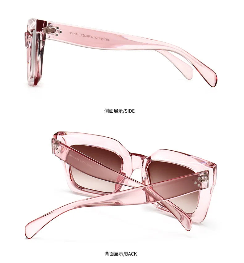 Designer Retro Rivet Sunglasses
