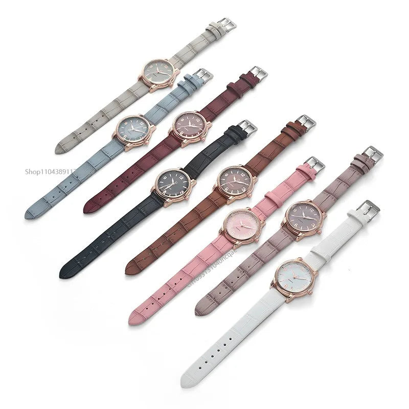 Luxury Leather Quartz Women Watch
