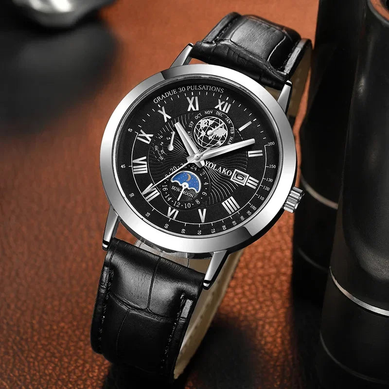 Earth Date Quartz Men Watch
