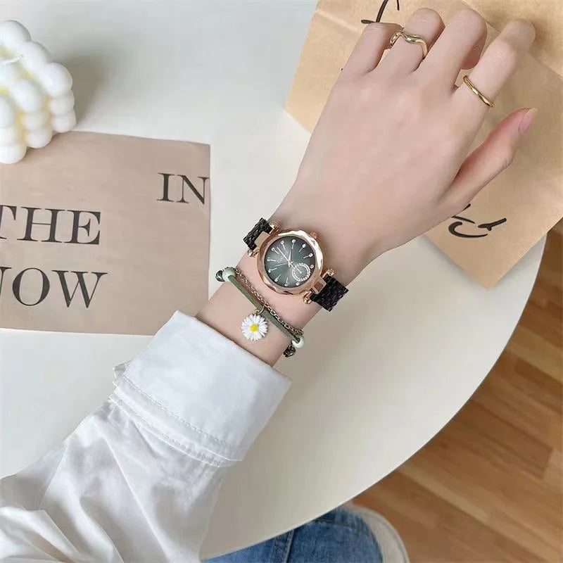 Steel Quartz Luxury Women Watch