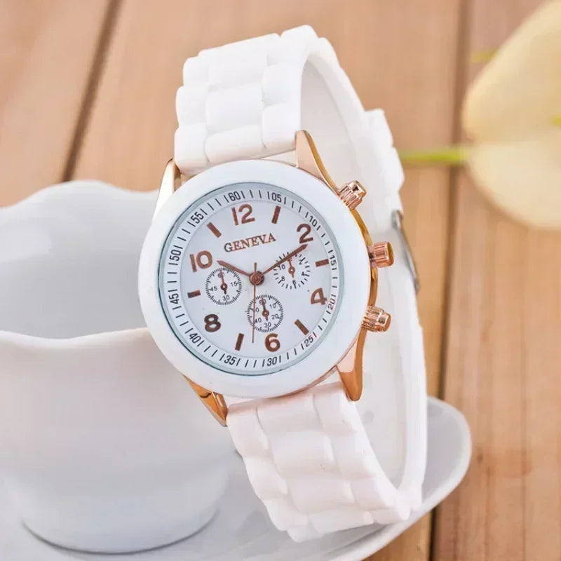 Silicone Strap Fashion Women Watch