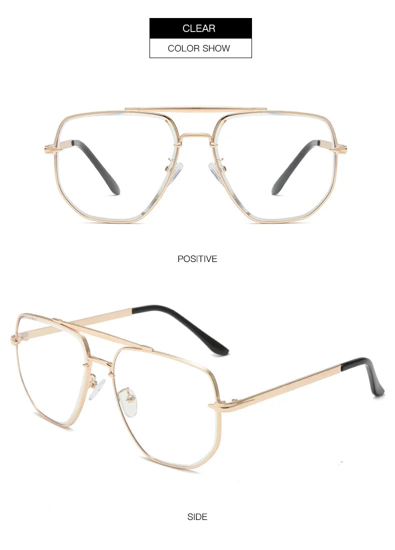 Vintage Metal Design Sunglasses