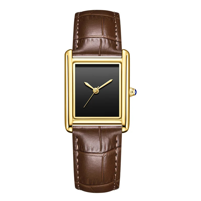 Couple Leather Quartz Watches Set