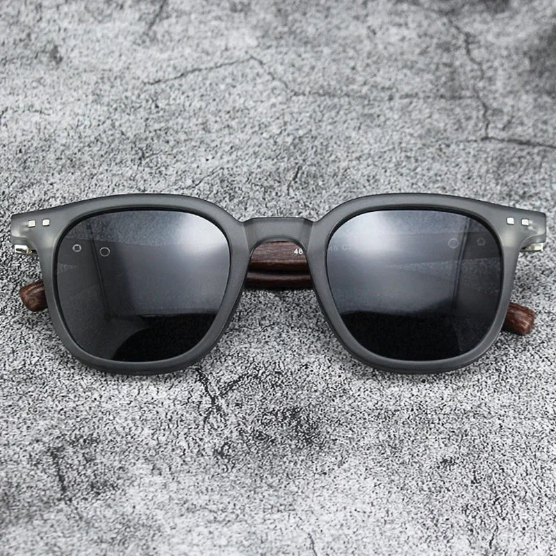 Wood Grain Polarized Sunglasses