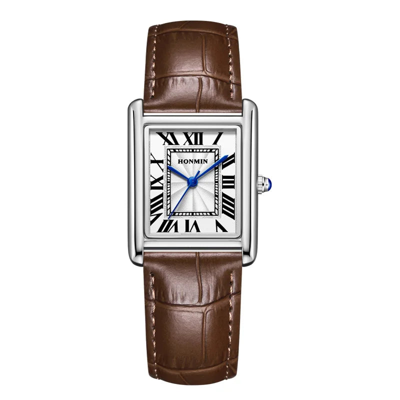 Couple Leather Quartz Watches Set