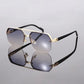 Square Half Frame Sunglasses