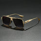 Wooden Vintage Square Sunglasses
