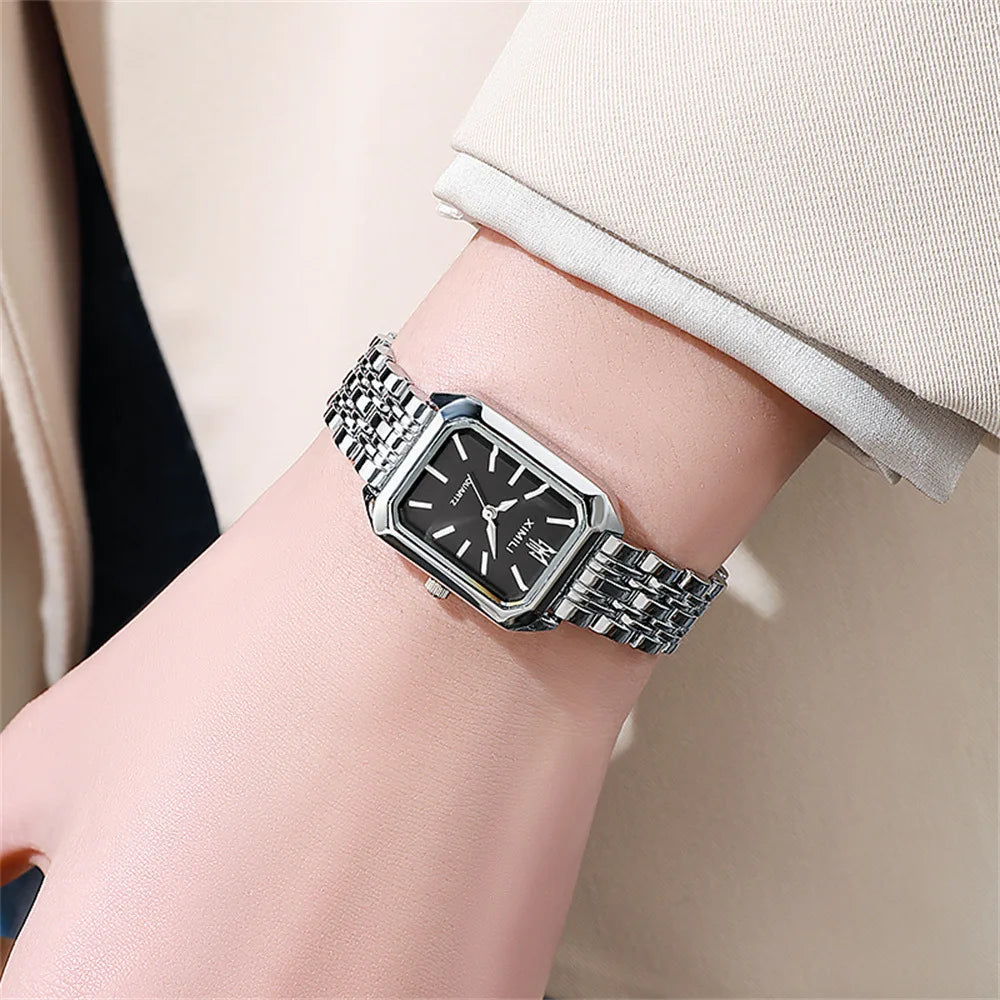Square Gold Business Women Watch