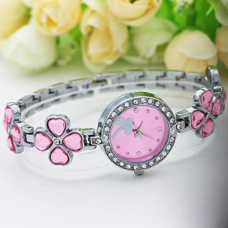 Square Diamond Steel Women Watch