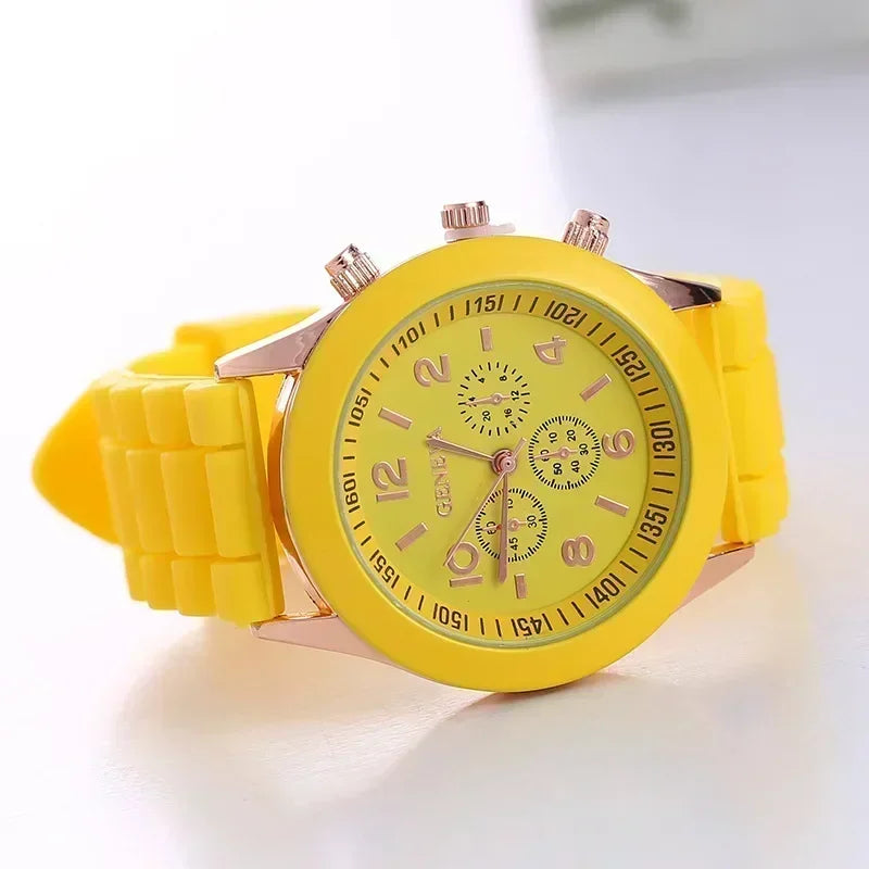 Silicone Strap Fashion Women Watch
