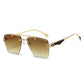 Rimless Pilot Retro Sunglasses